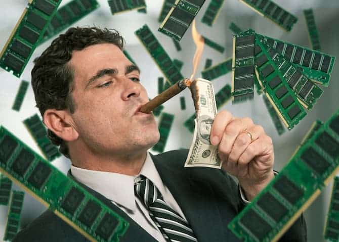 Pendant qu’on pleure, le secteur de la DRAM affiche une hausse de 59,5 % du chiffre d’affaires