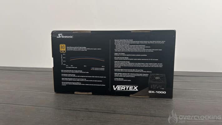 Seasonic Vertex GX-1000 emballage