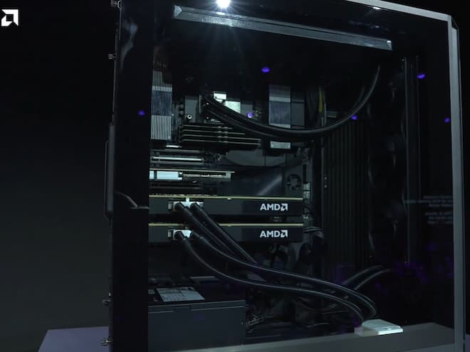 AMD dévoile la Threadripper Halo Station : 96 cœurs et 576 Go de mémoire GPU