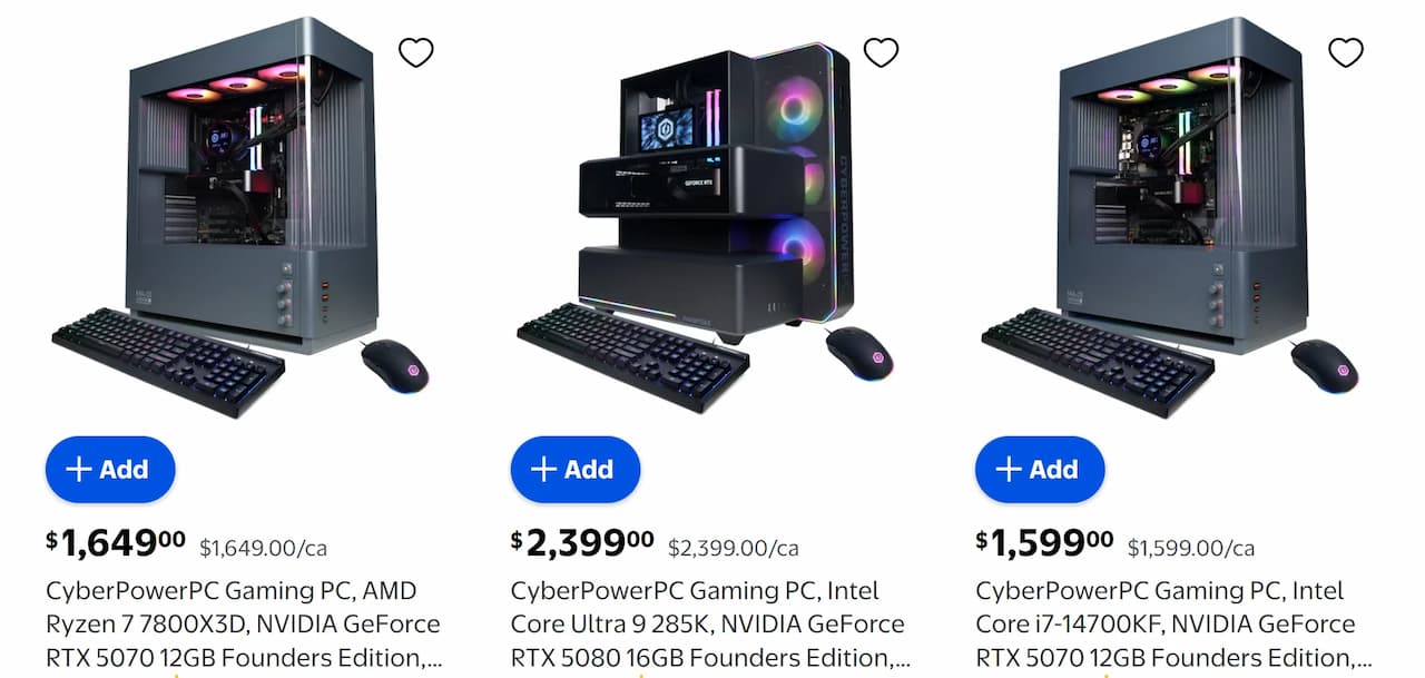 CyberPowerPC : plus de 1 000 PC vendus en une journée avec RTX 5080 Founders Edition
