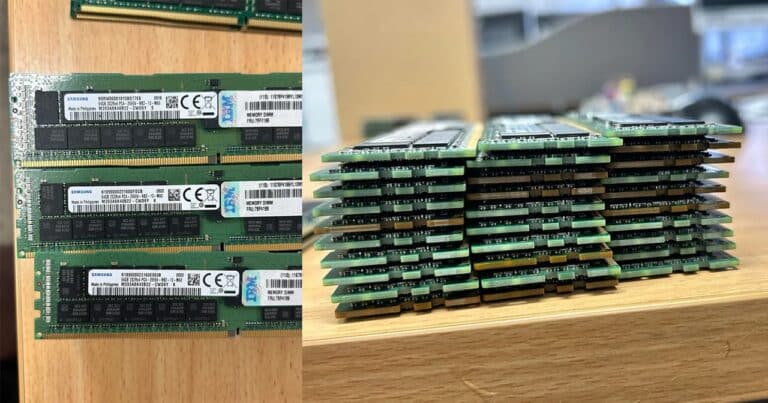 Il retrouve $10 000 de RAM en DDR4 Samsung dans son garage !