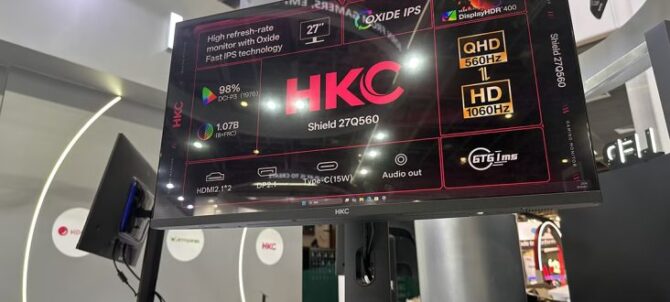 HKC dévoile le Shield 27Q560 : un écran 27 pouces avec un taux de rafraîchissement de 1 060 Hz !