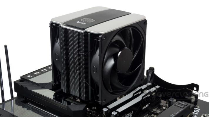 Cooler Master V4 Alpha 3DHP Black montage AMD