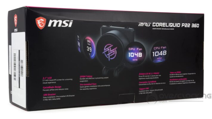 MSI MPG CoreLiquid P22 boîte