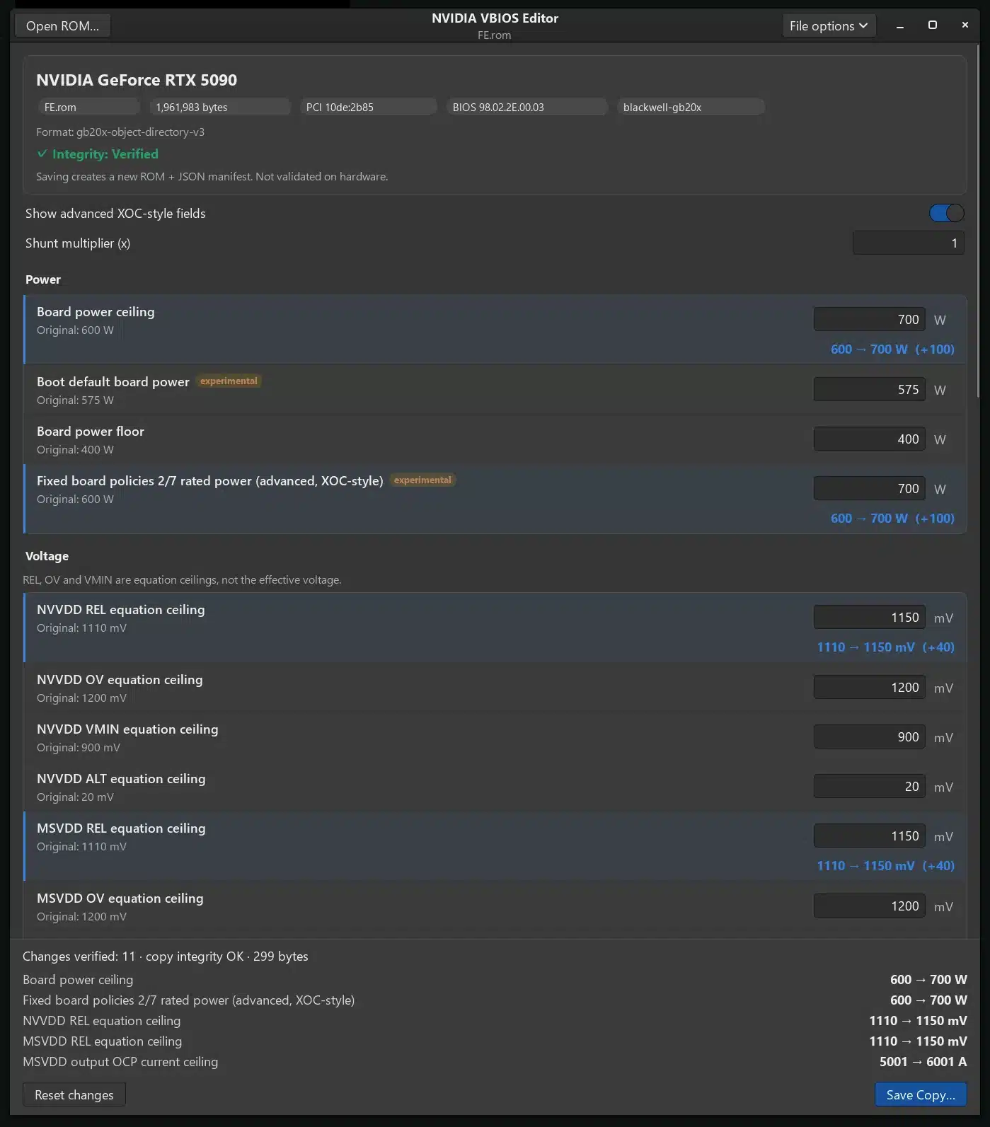 RTX 50 vBIOS