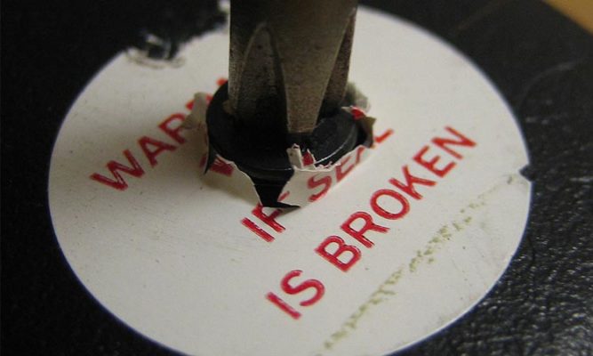 Warranty void if removed