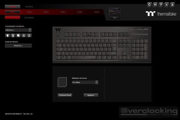 Thermaltake X1 RGB Logiciel 1