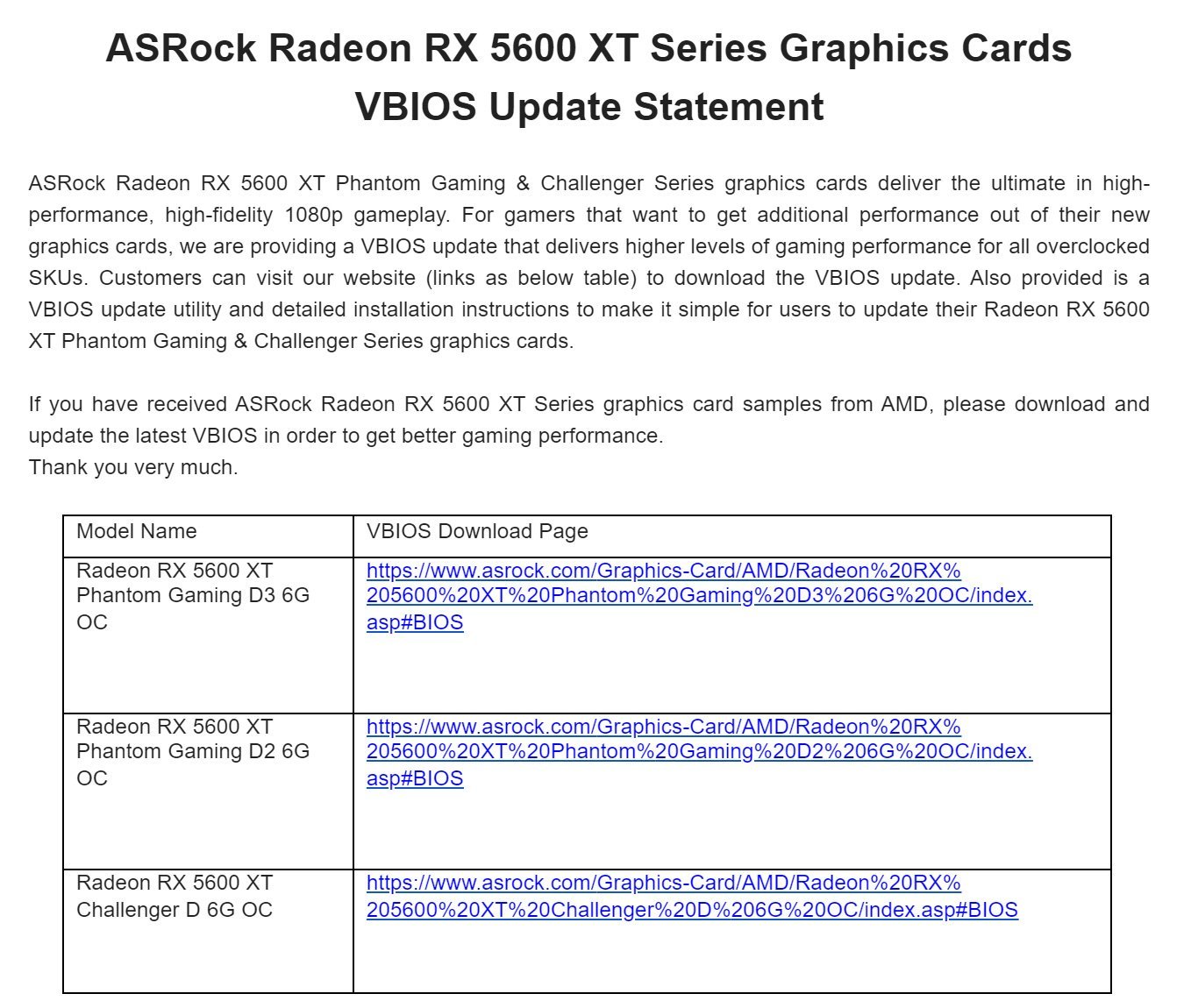 Flash des ASRock RX 5600 XT