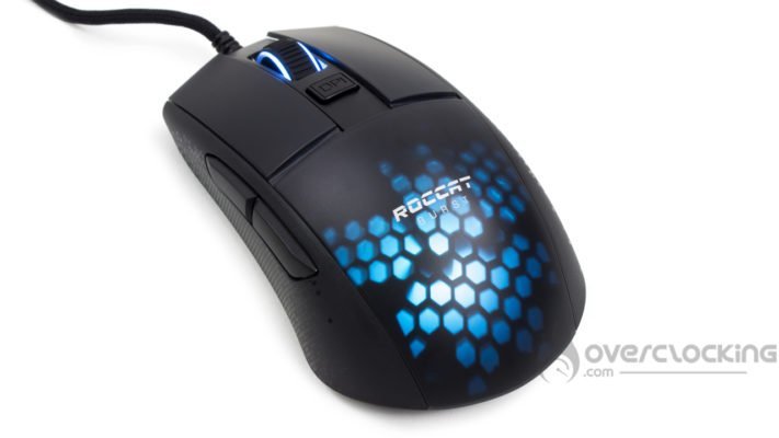 Roccat Burst Pro illuminée de ses LED RGB