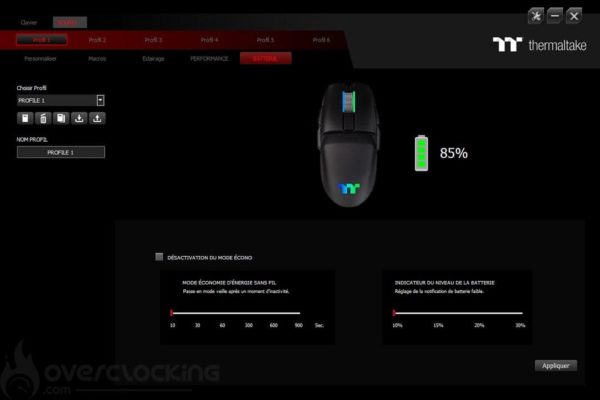 Thermaltake Argent M5 Wireless RGB - Logiciel TT iTAKE Engine